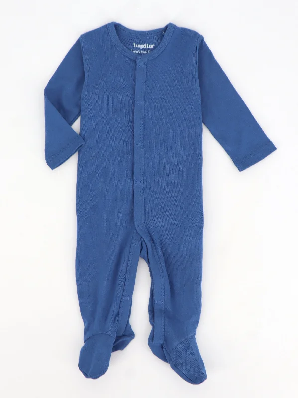 Kids Boy's Plain Jumpsuit,Blue Elegant Men's Cashmere