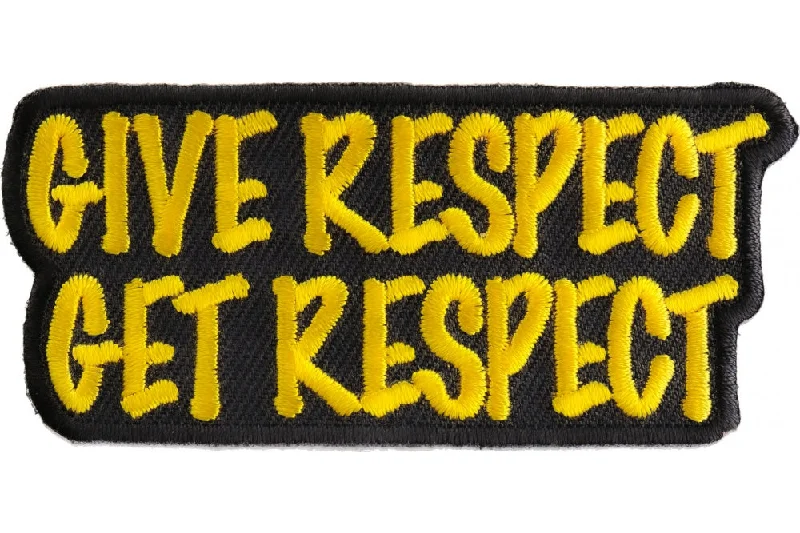 Give Respect Get Respect Patch Practical Men's Multi