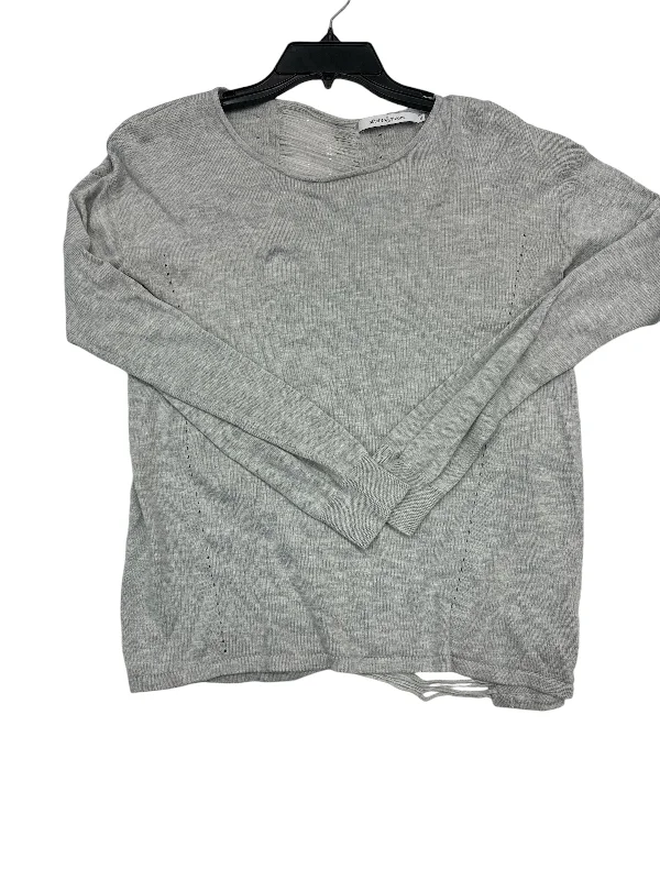 Top Long Sleeve By Clothes Mentor In Grey, Size: M Sleek Men's Metallic