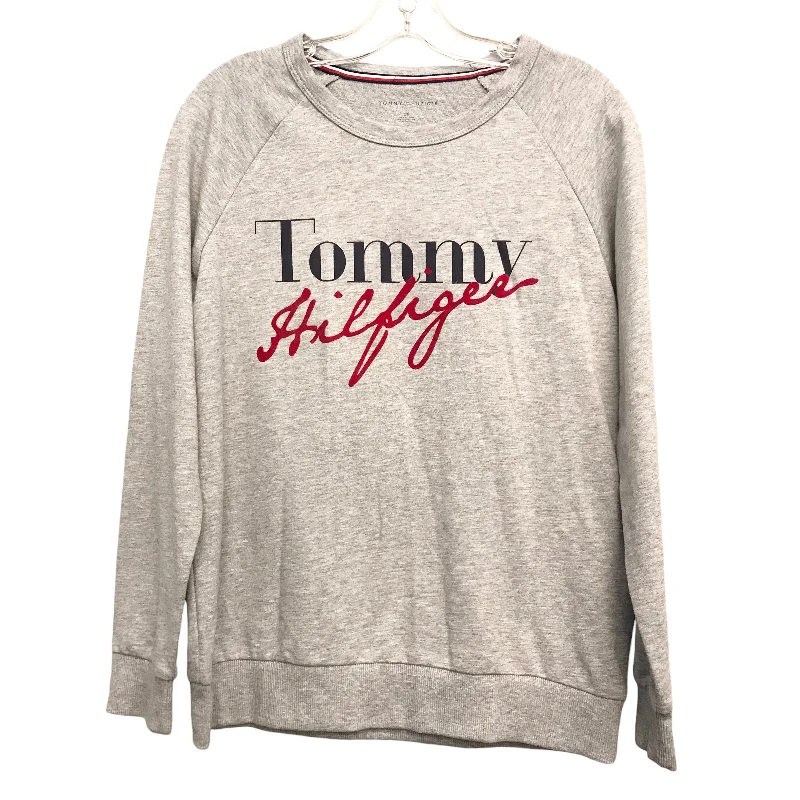 Top Ls By Tommy Hilfiger In Grey, Size:S Sporty Men's Athleisure 