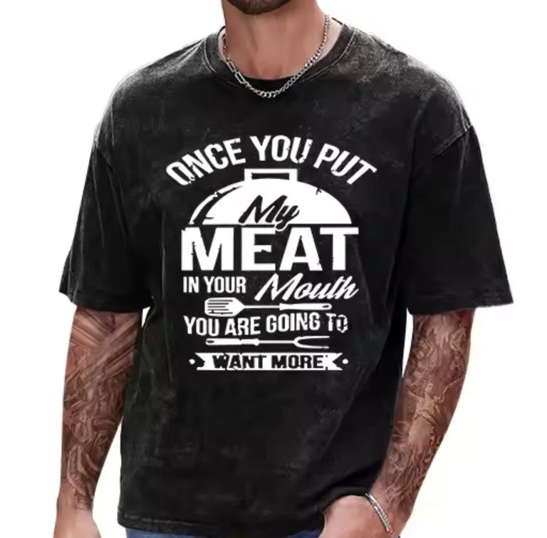 My Meat Shirt Practical Men's Quick