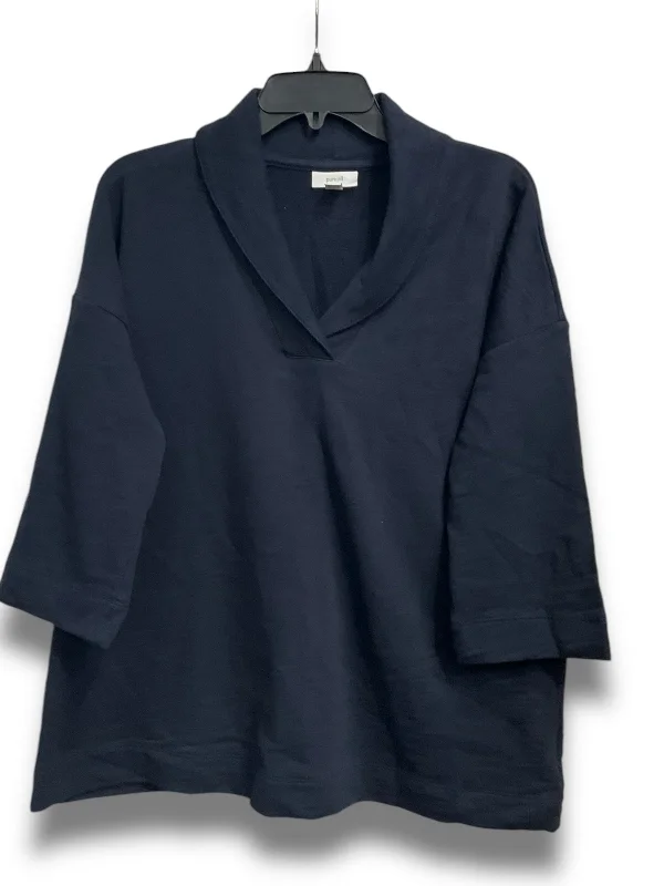 Top 3/4 Sleeve By Pure Jill In Navy, Size: M Dynamic Men's High