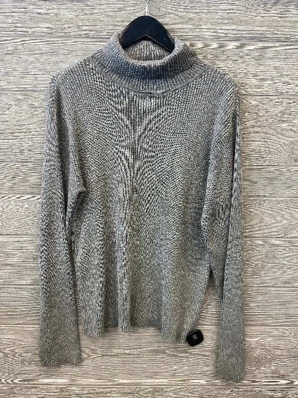 Top Long Sleeve By Liz Claiborne In Silver, Size: Xl Cool Men's Skate