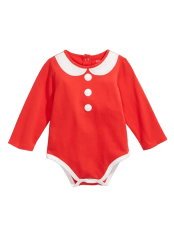 Kids Girl's Christmas Bodysuit,Red Sporty Men's Athleisure 