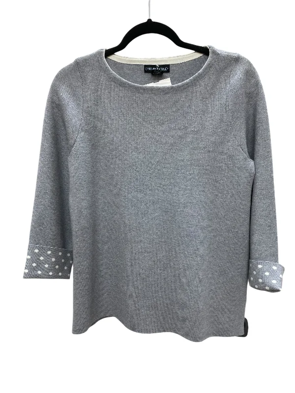 Top Long Sleeve By Cynthia Rowley In Grey, Size: M Hip Men's Retro