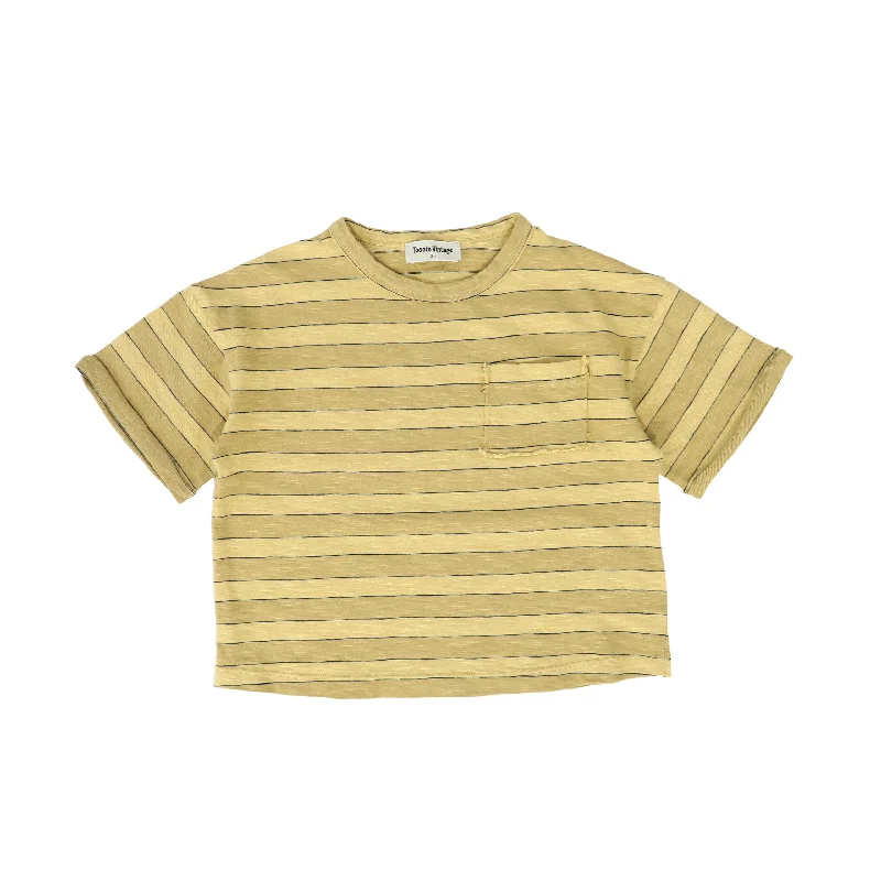 TOCOTO VINTAGE YELLOW STRIPED POCKET TEE [FINAL SALE] Rugged Men's Outdoor 