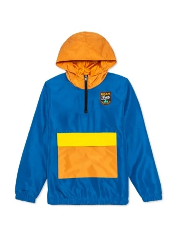 Kids Boy Color Blocked Hoodies,Multi Confident Men's High