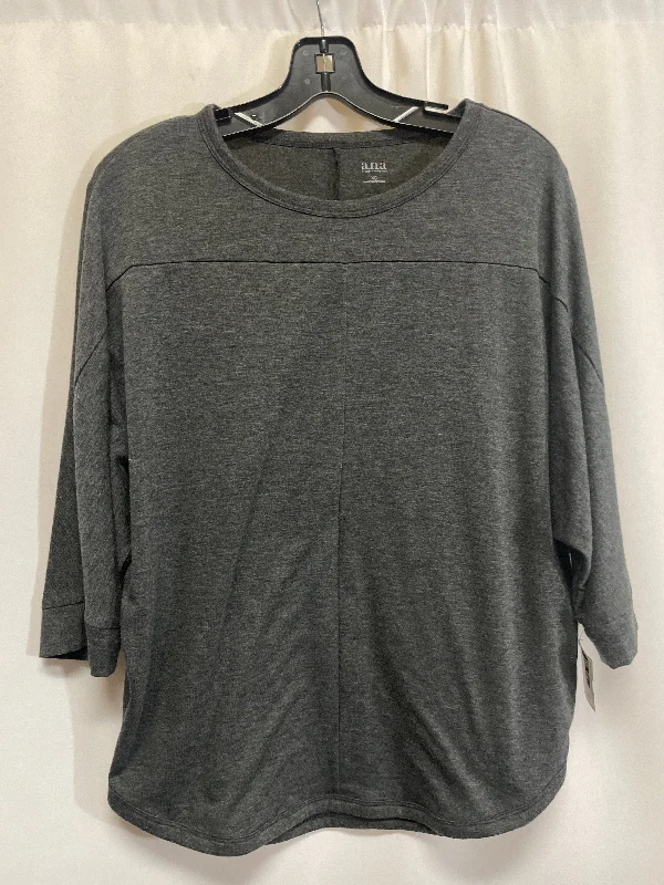 Top 3/4 Sleeve By Ana In Grey, Size: Xs Monochromatic All