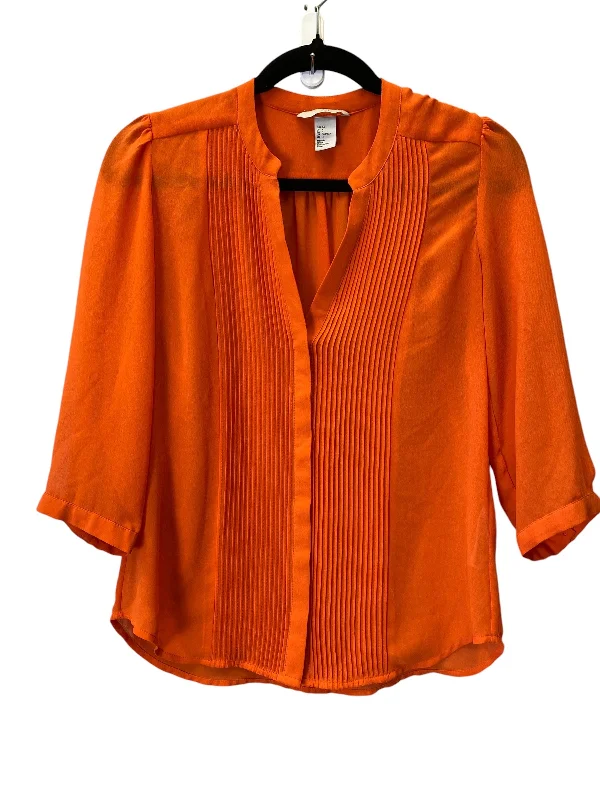 Top Long Sleeve By H&m In Orange, Size: S Tough Men's Military