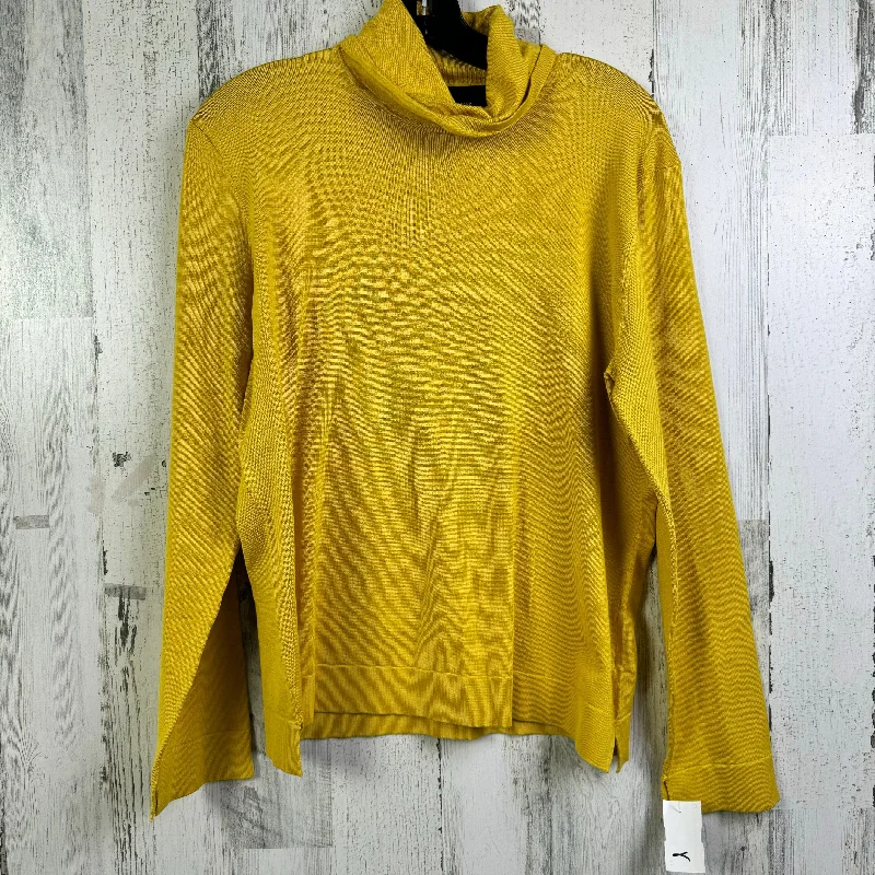 Top Long Sleeve By Jones New York In Yellow, Size: L Cool Men's Distressed