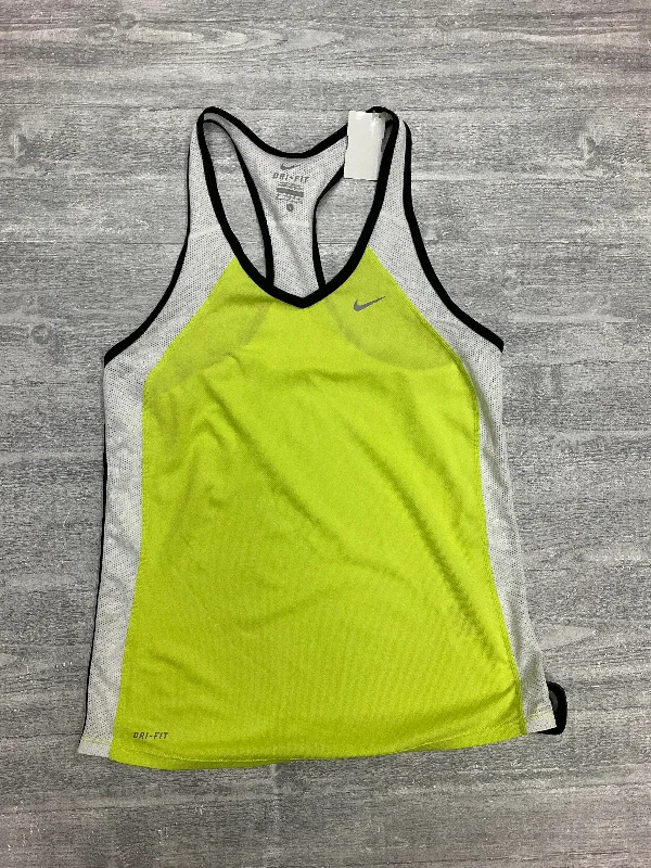 Athletic Tank Top By Nike Apparel In Green, Size: S Sharp Men's Italian