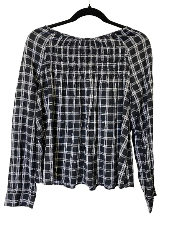 Top Long Sleeve By Old Navy In Plaid Pattern, Size: M Edgy Men's Punk