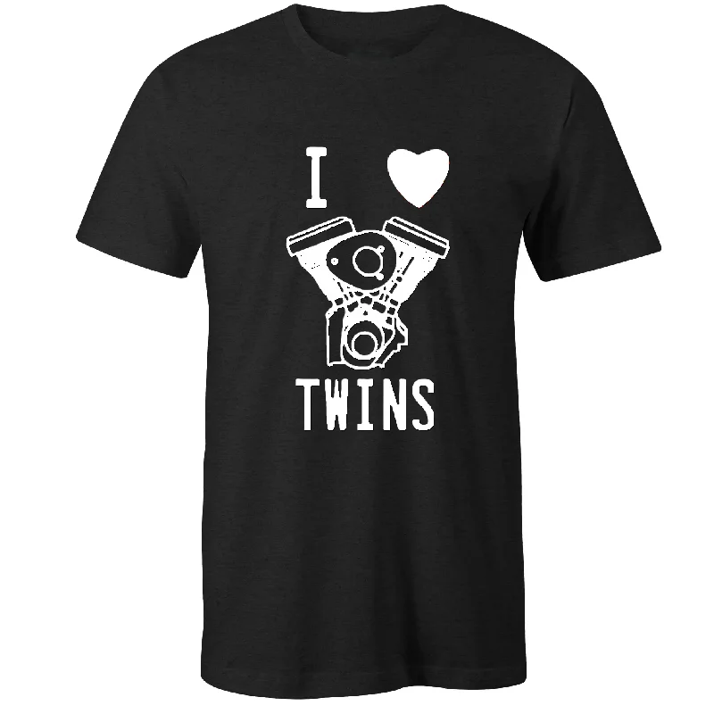 I Love Twins Shirt Luxurious Men's High