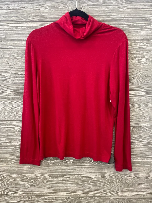 Top Long Sleeve By Chicos In Red, Size: M Practical Men's Multi