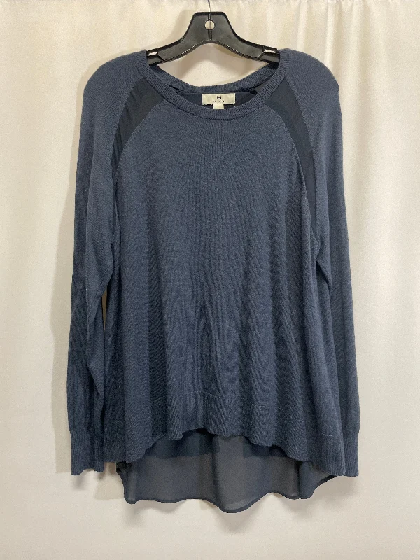 Top Long Sleeve By Halston In Blue, Size: L Relaxed Men's Australian 