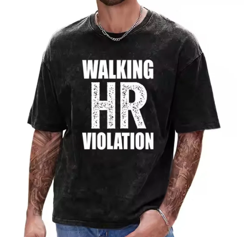 Walking HR Violation Shirt Laid