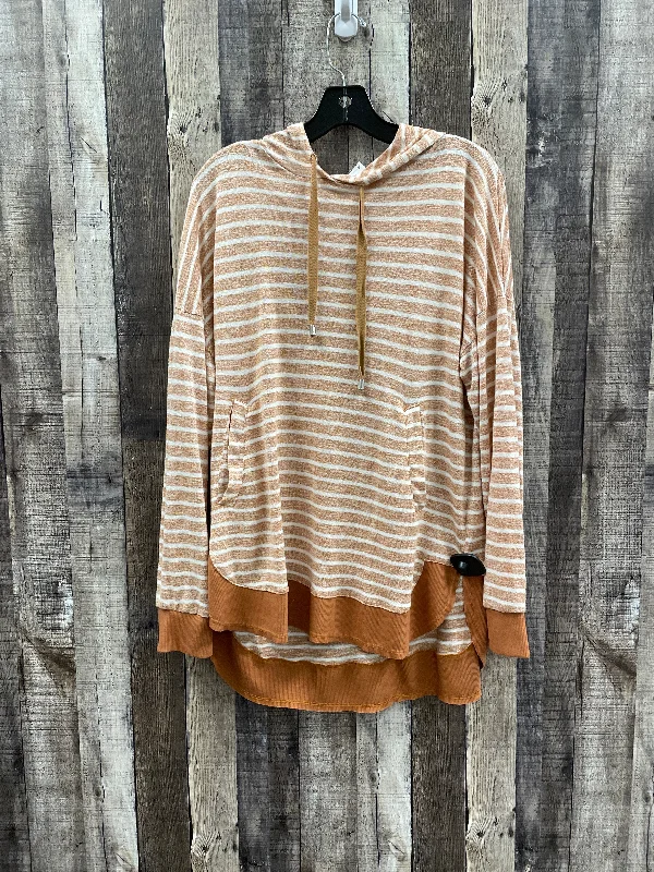 Top Long Sleeve By Kori America In Peach, Size: L Dynamic Men's Glow