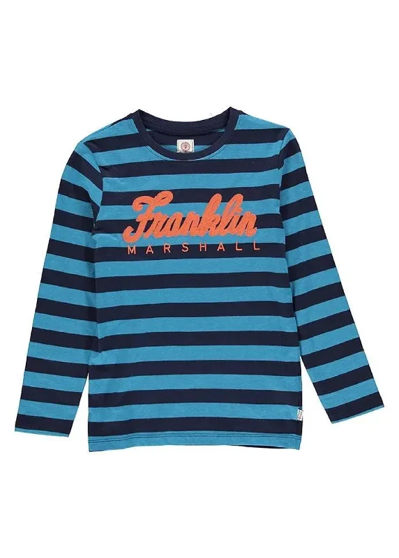 Kids Boy's Striped Top,Navy/Blue Street