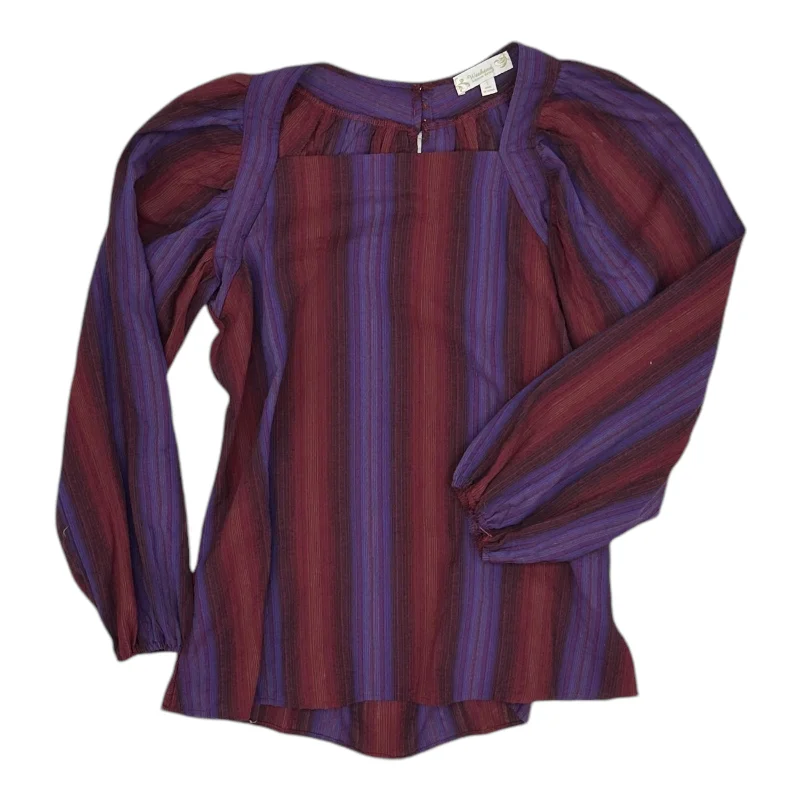 Top Ls By Suzanne Betro In Purple & Red, Size:S Business