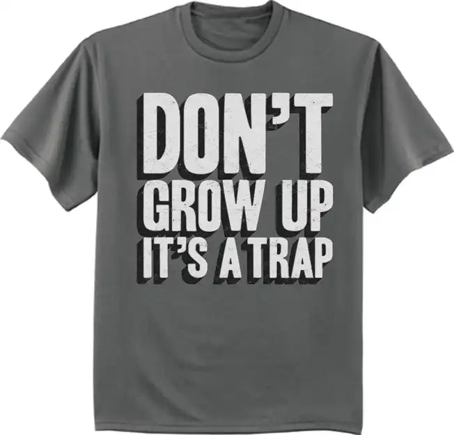 Oversized Don't Grow Up Shirt Cozy Men's Winter