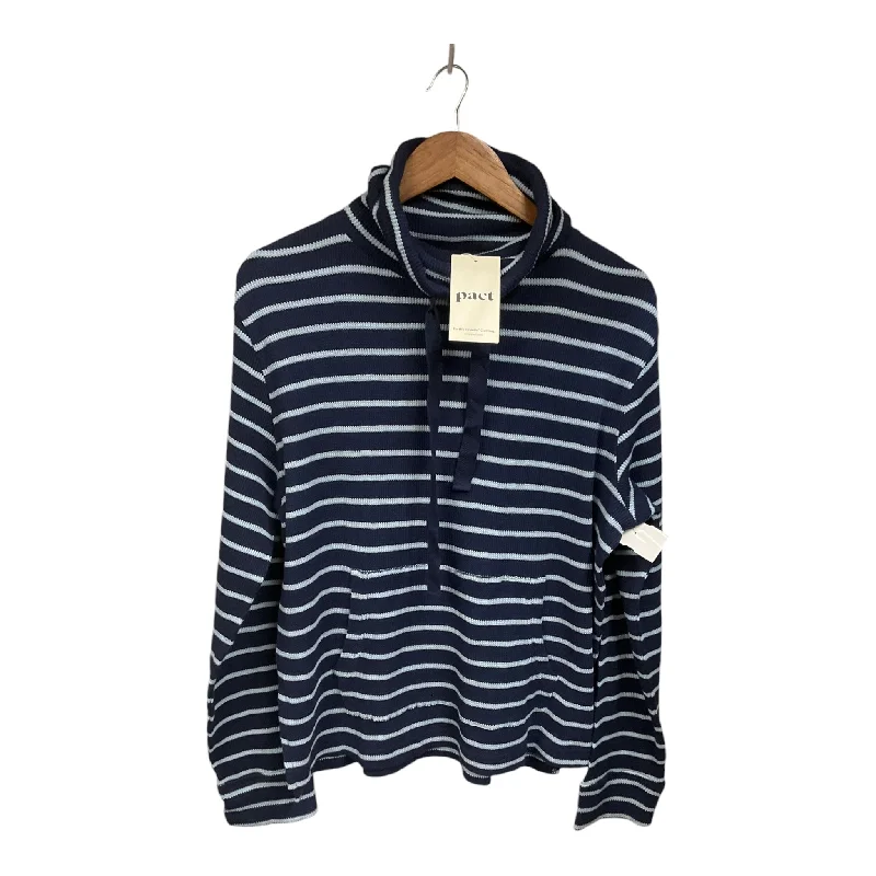 Top Long Sleeve By Cmb In Striped Pattern, Size: L Stylish Men's Tropical 