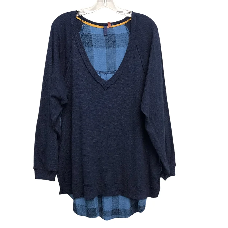 Top Ls By Pilcro In Blue, Size:M Laid