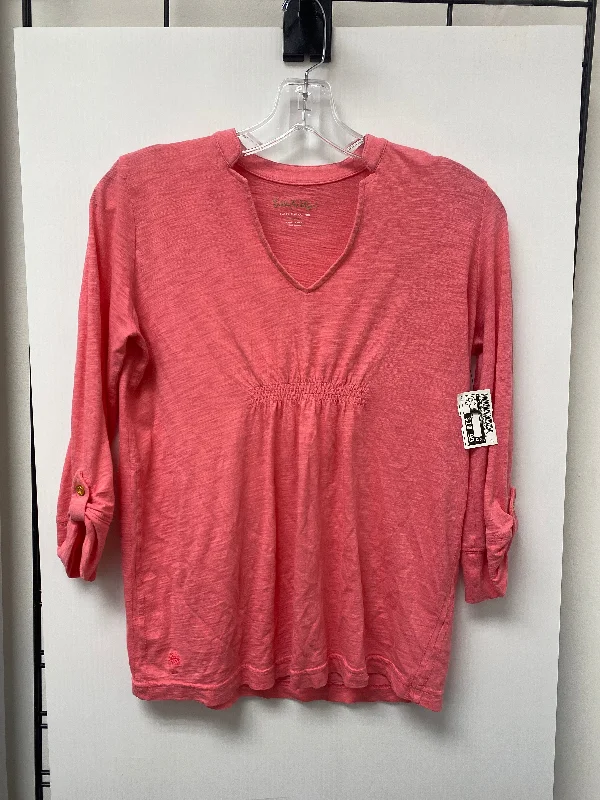 Top Long Sleeve By Clothes Mentor In Pink, Size: Xs Vacation