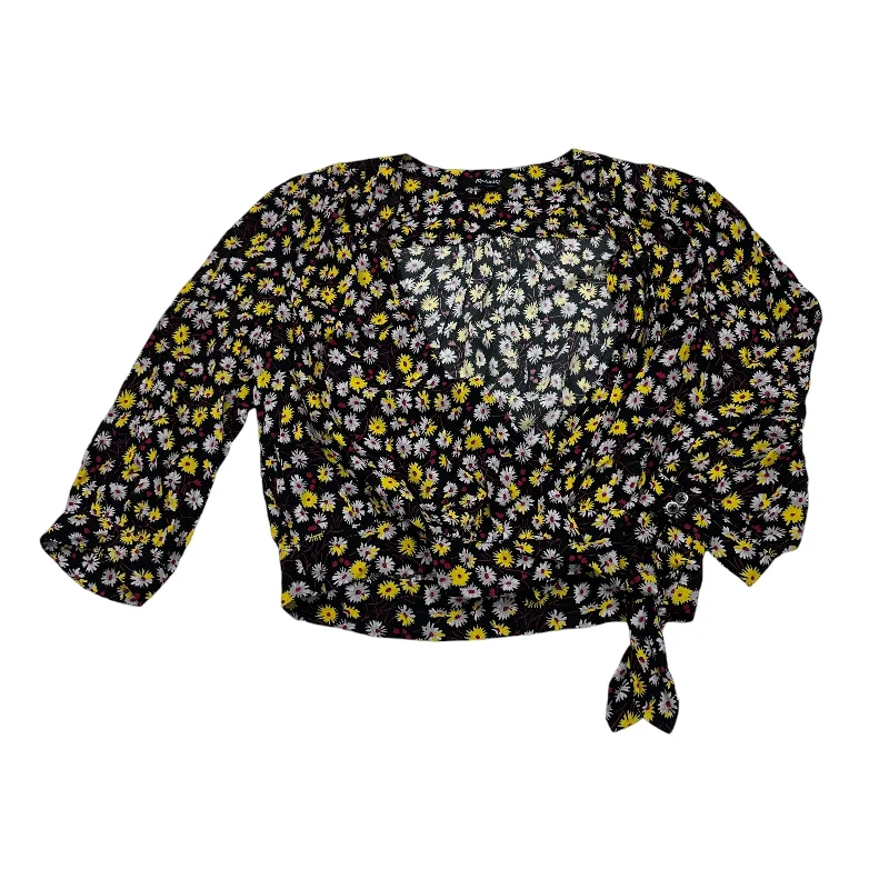 Top Ls By Madewell In Black & Yellow, Size:S Casual Men's Short