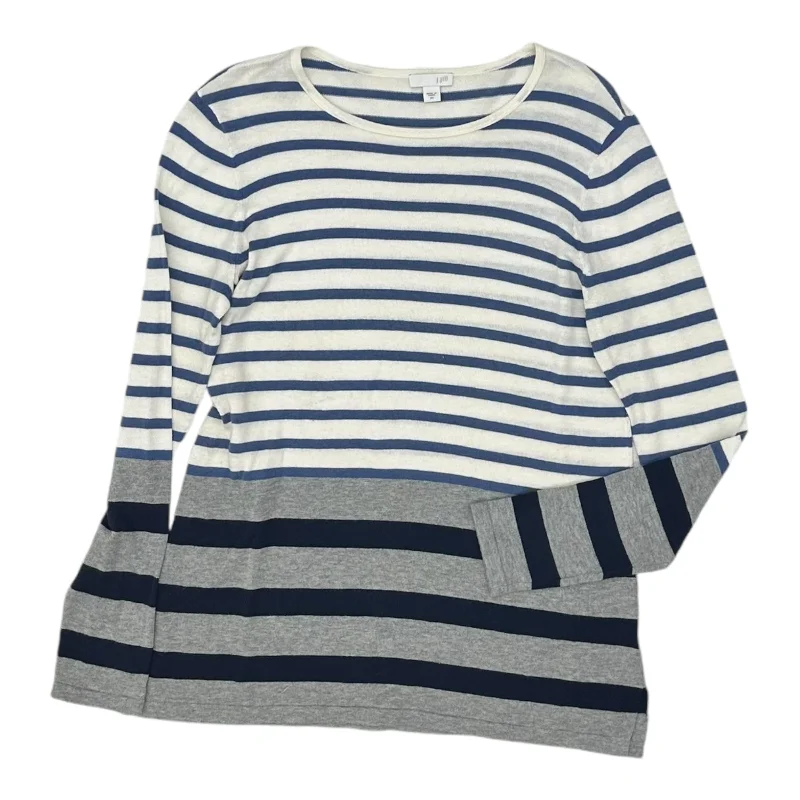 Top Ls By J. Jill In Blue & White, Size:Xs Artistic Men's Avant