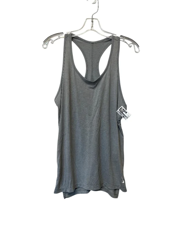 Athletic Tank Top By Nike In Grey, Size: M Organic