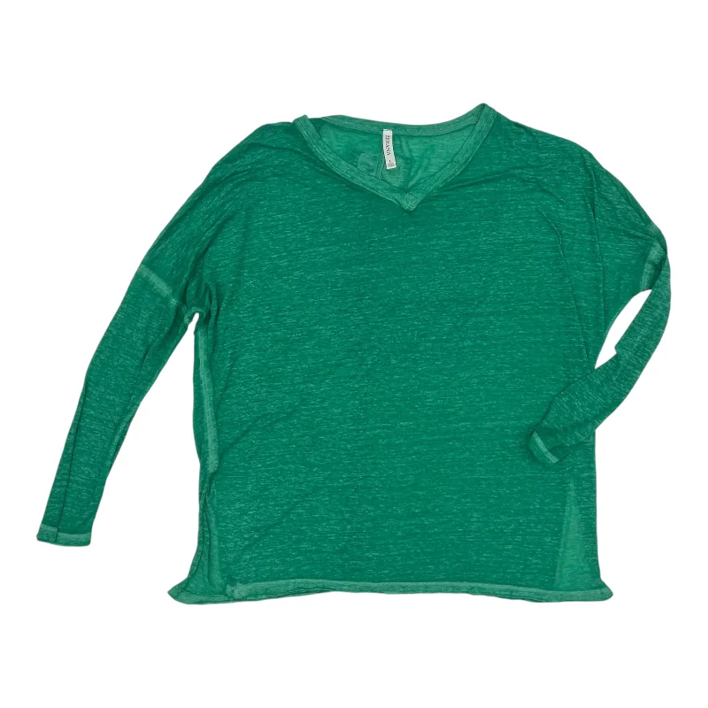 Top Ls By Zenana Outfitters In Green, Size:L Trendy Men's Scandinavian