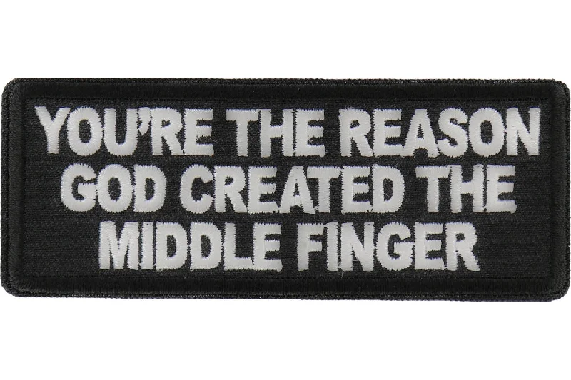 You're Reason the Middle Finger Patch Elegant Men's Cashmere