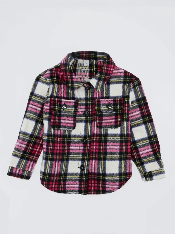 Kids Girl Plaid Button Dress Shirt,Multi Youthful Men's Anime