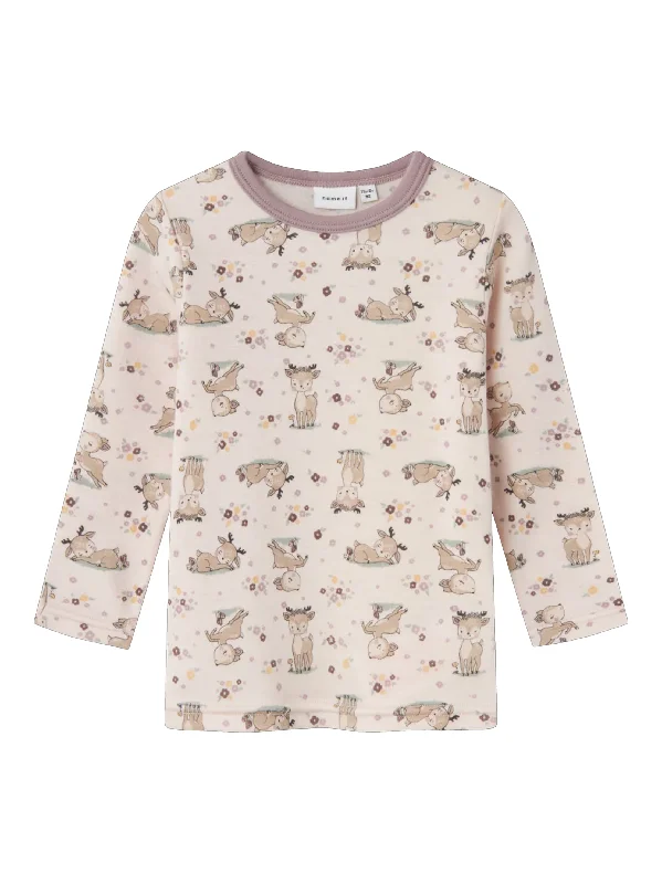 Kids Girl's Graphic Printed Top,Light Beige Refined Men's European