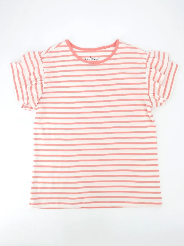 Kids Girl Striped T-Shirt,Pink Masculine Men's 