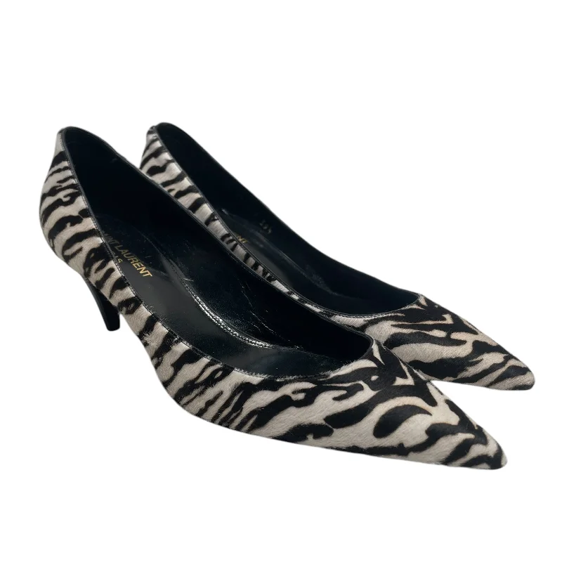 SAINT LAURENT/Heels/US 8.5/Animal Pattern/MLT/ZEBRA Modern Men's Tech